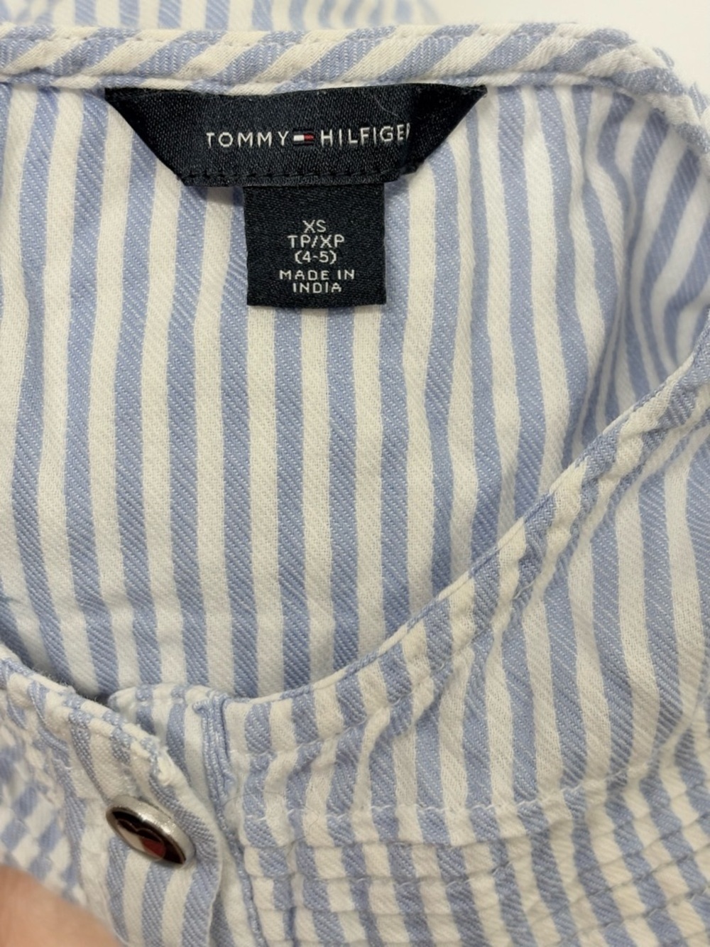 2 for 18$ - Tommy Hilfiger 4-5T Striped Tank Top - Button Front Summer Cute - Picture 6 of 7